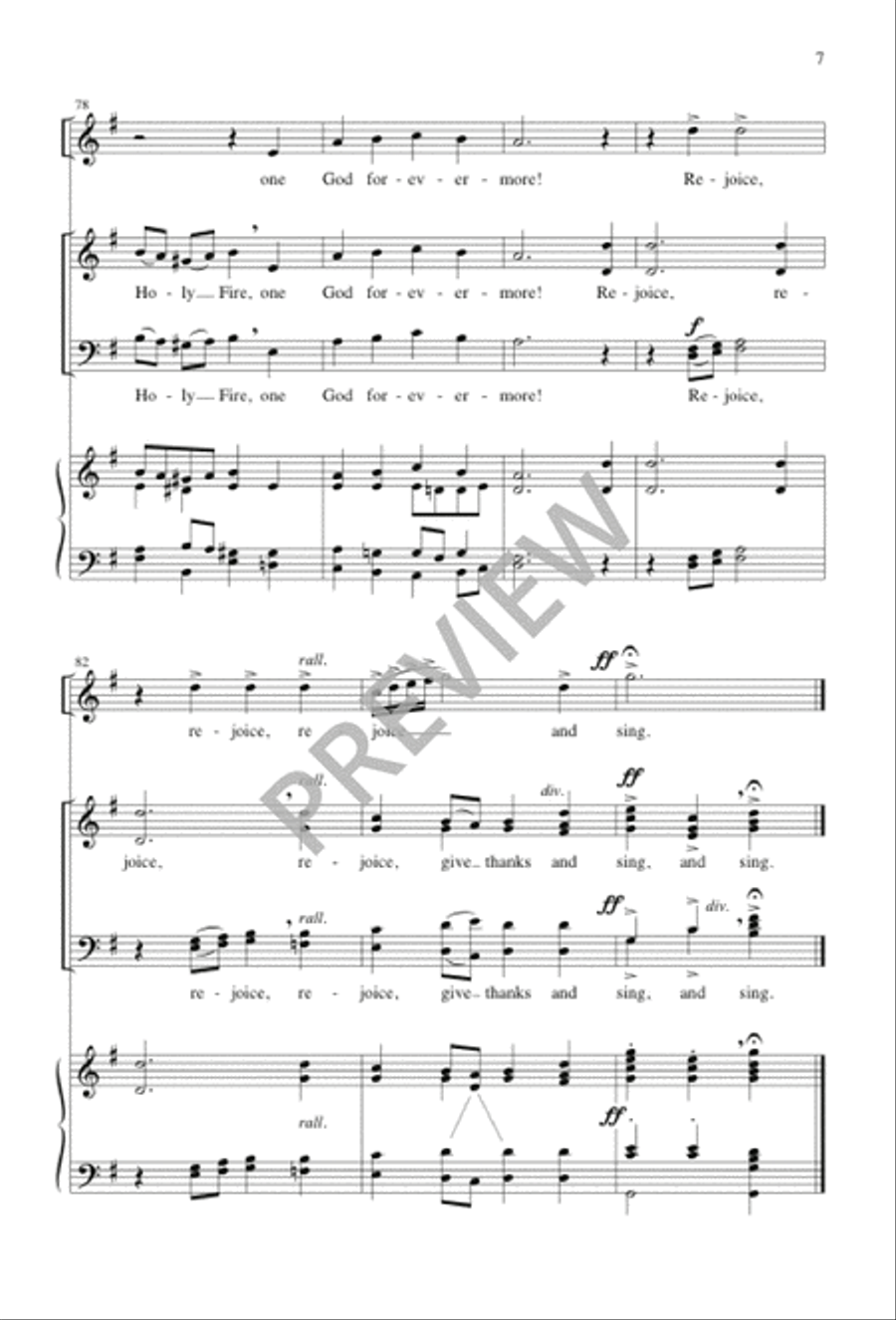 Rejoice, You Pure in Heart 4-Part scores gallery preview page 8