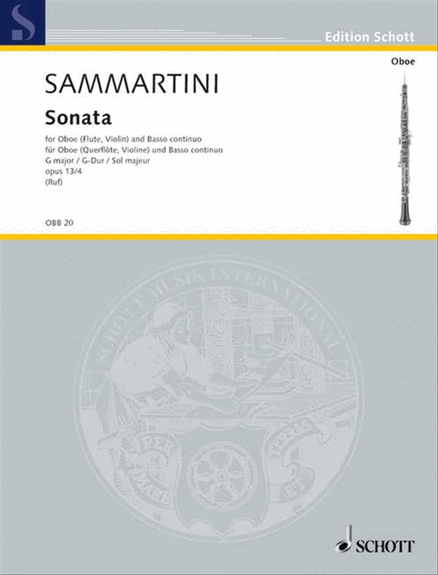 Sonata in G major Sonata in G major Flute scores gallery preview page 1