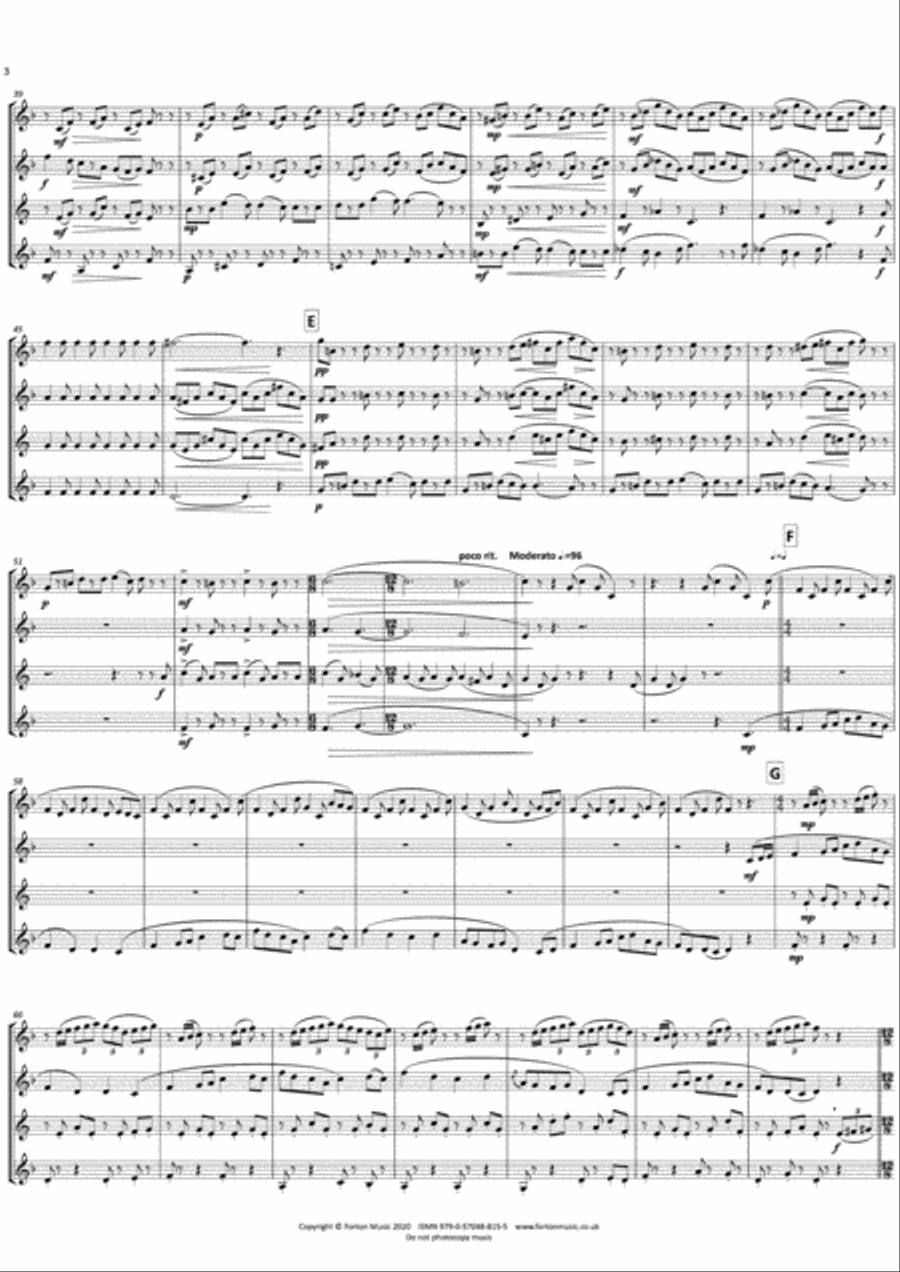 Fantasia on a West-country Tune Set of Parts scores gallery preview page 4