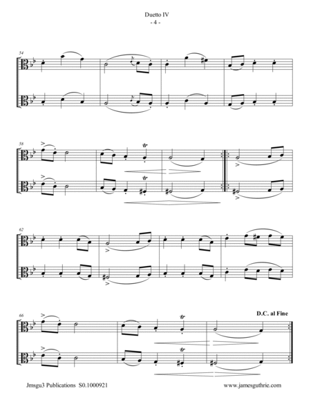 Stamitz: Duet Op. 27 No. 4 for Viola Duo image number null
