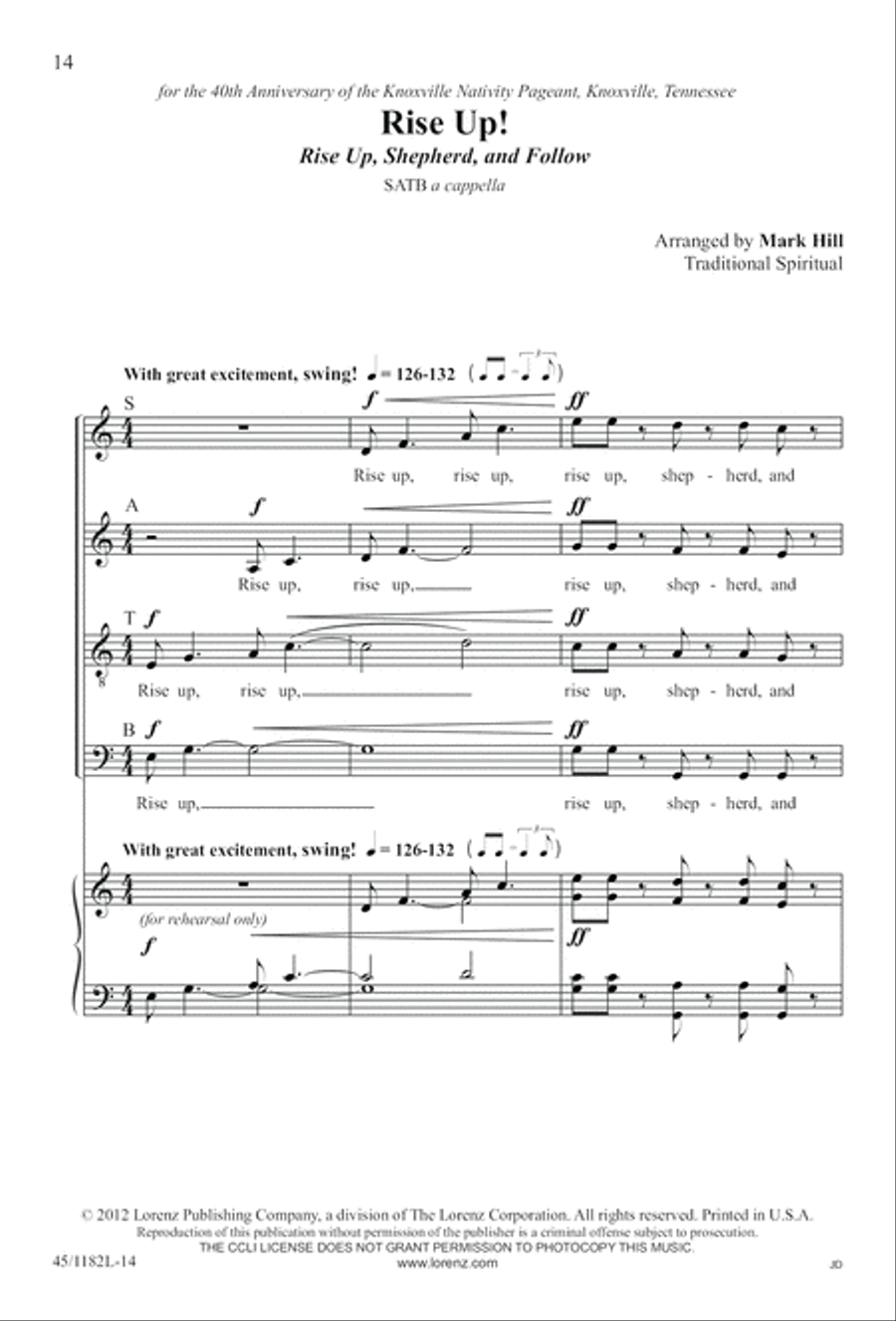 All Around A Cappella 4-Part scores gallery preview page 14