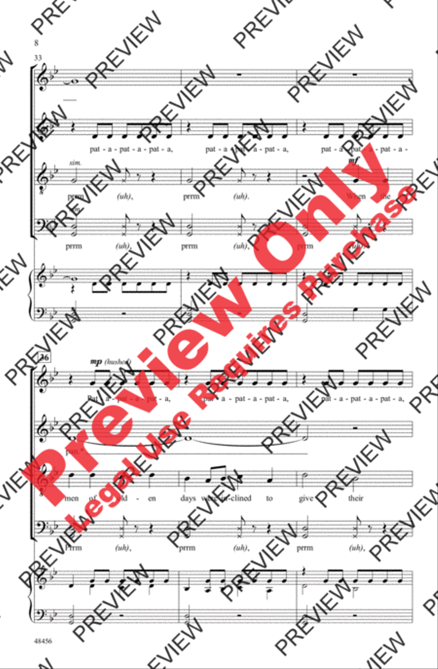A Festive Pat-A-Pan 4-Part scores gallery preview page 8