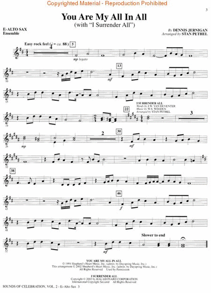 Sounds of Celebration (Volume Two) - Eb Alto Sax