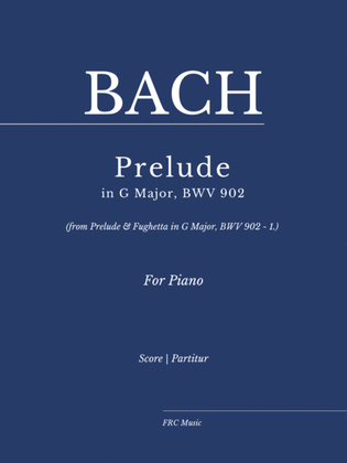 Book cover for PRELUDE (from Prelude & Fughetta in G Major, BWV 902 - 1.) - as played By Víkingur Ólafsson