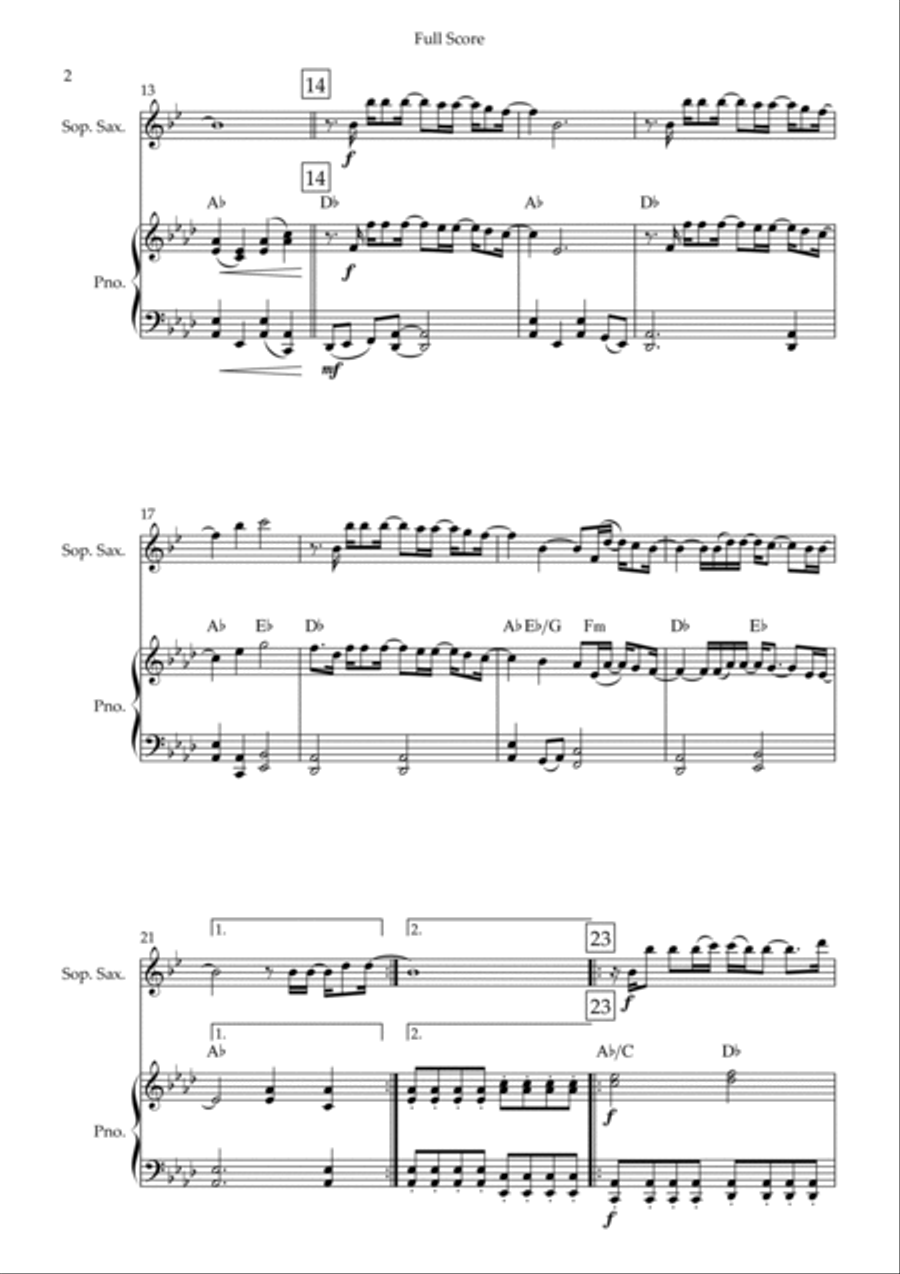 Goodness Of God Soprano Saxophone scores gallery preview page 2