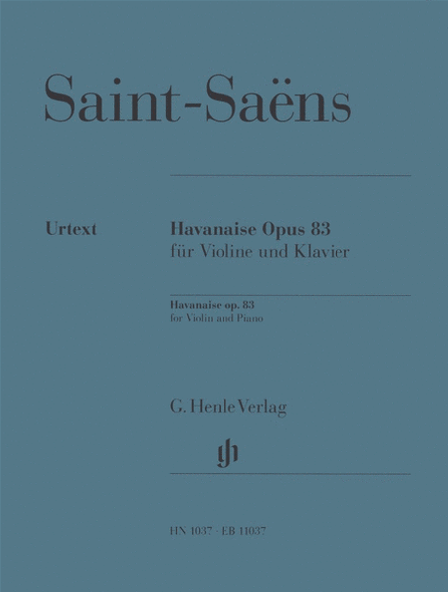 Havanaise in E major Op. 83 Violin Solo scores gallery preview page 1