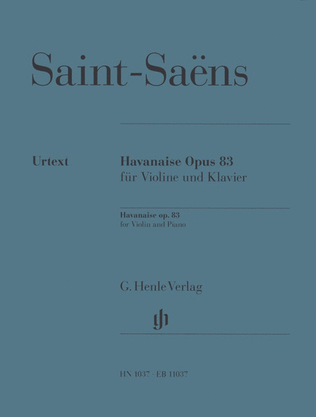 Book cover for Havanaise in E major Op. 83