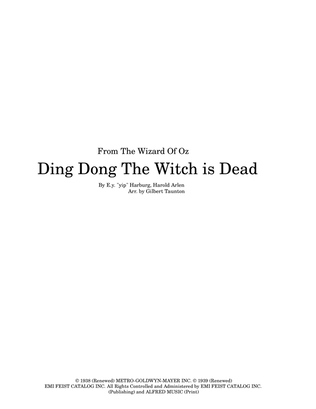 Book cover for Ding-dong! The Witch Is Dead
