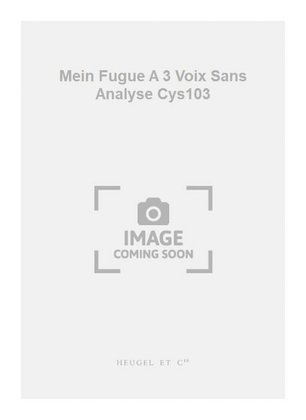 Book cover for Mein Fugue A 3 Voix Sans Analyse Cys103