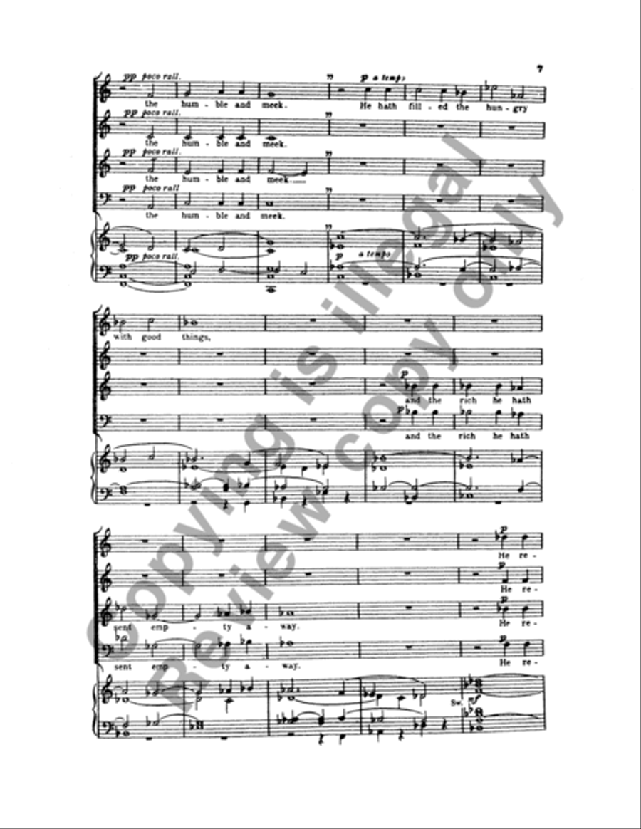 Magnificat & Nunc Dimittis in C 4-Part scores gallery preview page 19