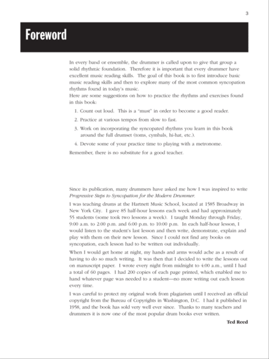 Progressive Steps to Syncopation for the Modern Drummer Snare Drum scores gallery preview page 6