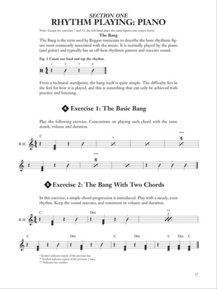 How to Play Reggae Keyboard Electronic Keyboard scores gallery preview page 4