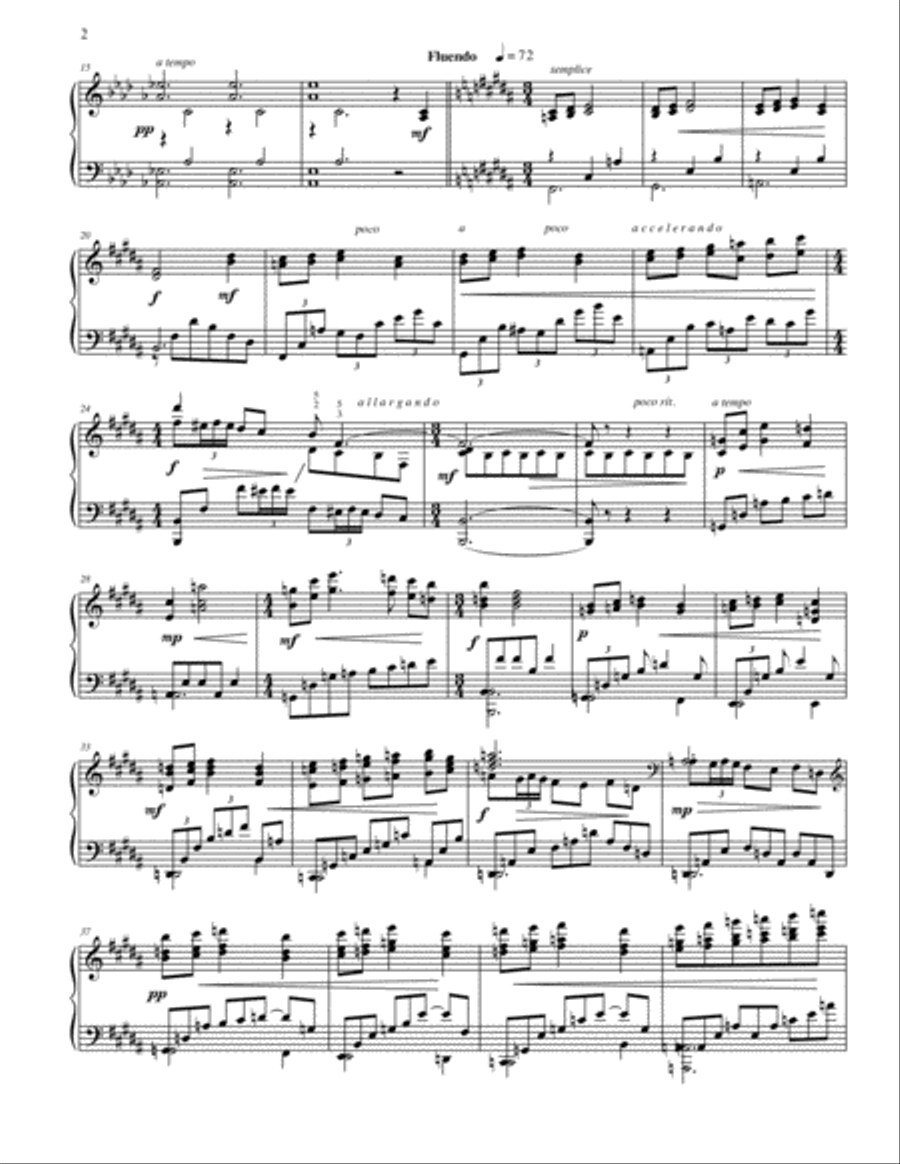 Nocturnes: Six Night Pieces for Piano Piano Solo scores gallery preview page 2
