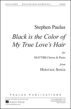 Book cover for Black is the Color of My True Love's Hair