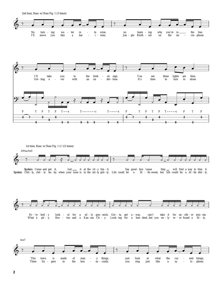 Tell Me Baby Acoustic Guitar scores gallery preview page 2