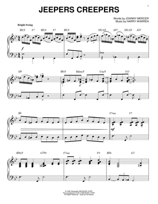 Jeepers Creepers [Jazz version] (arr. Brent Edstrom)