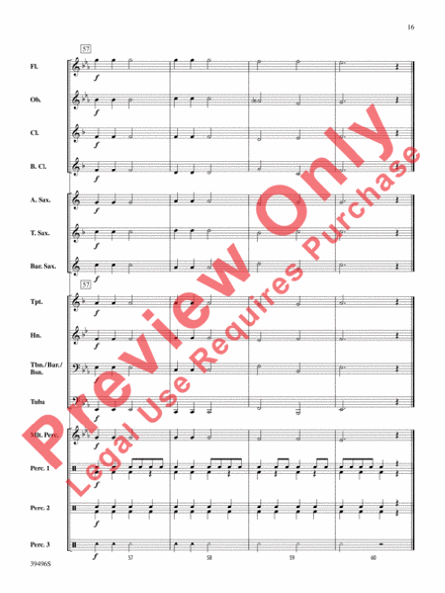 Hear Them Jingle Bells! Concert Band scores gallery preview page 17