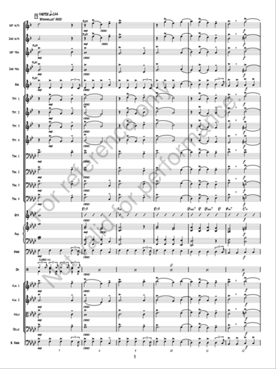 Christmas Fantasy Jazz Ensemble scores gallery preview page 3