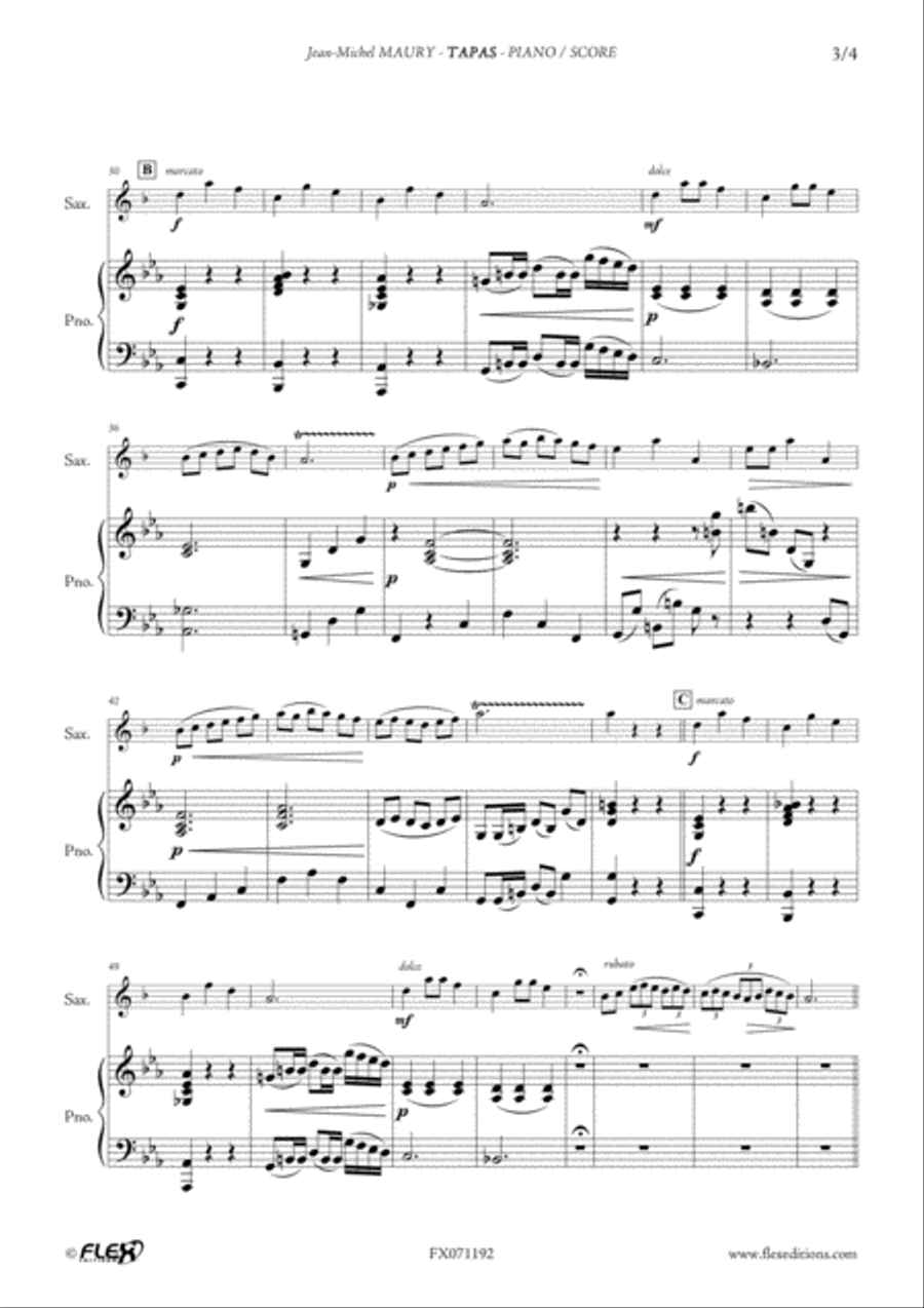 Tapas Alto Saxophone scores gallery preview page 3