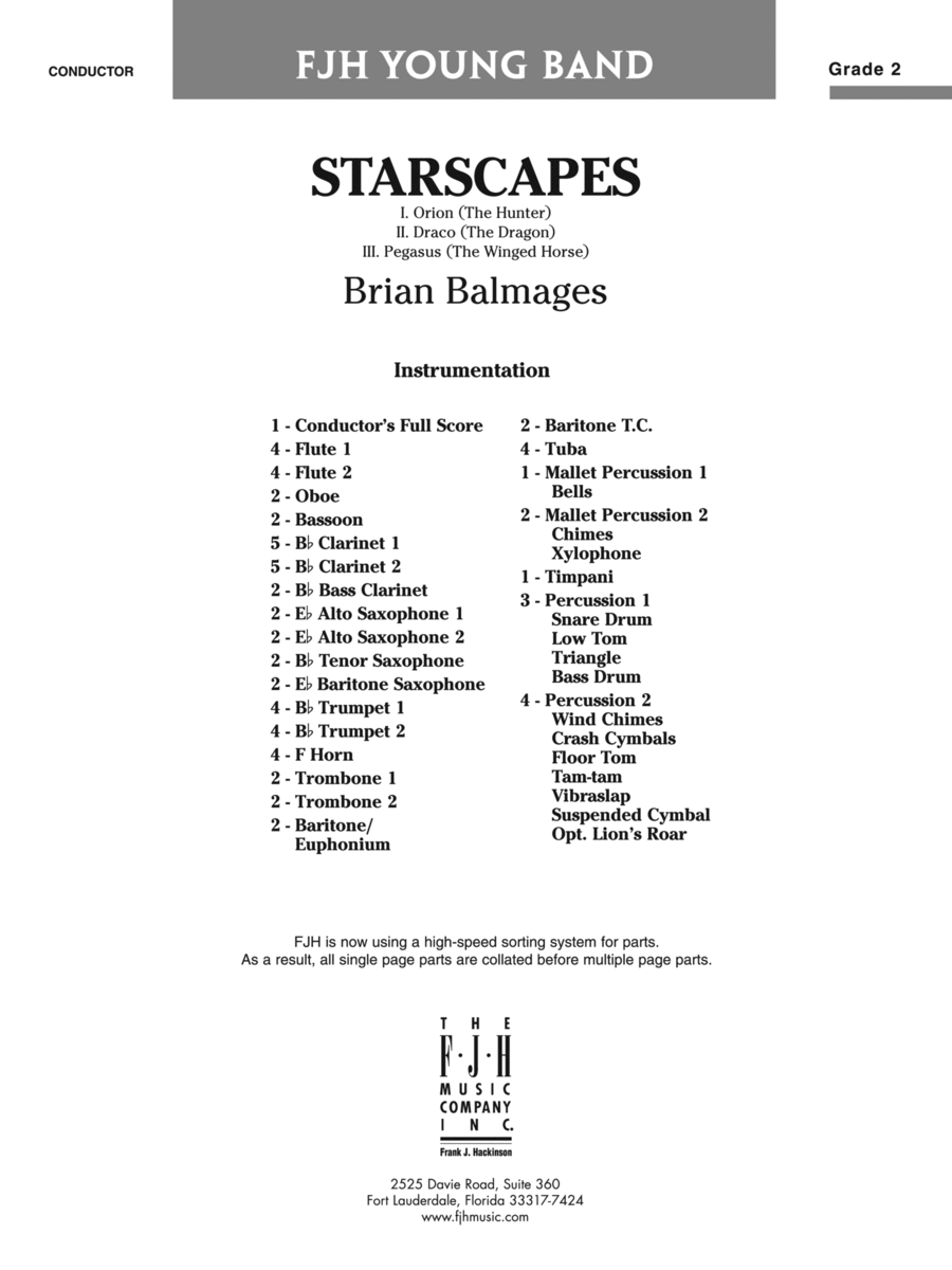 Starscapes: Score Concert Band scores gallery preview page 1