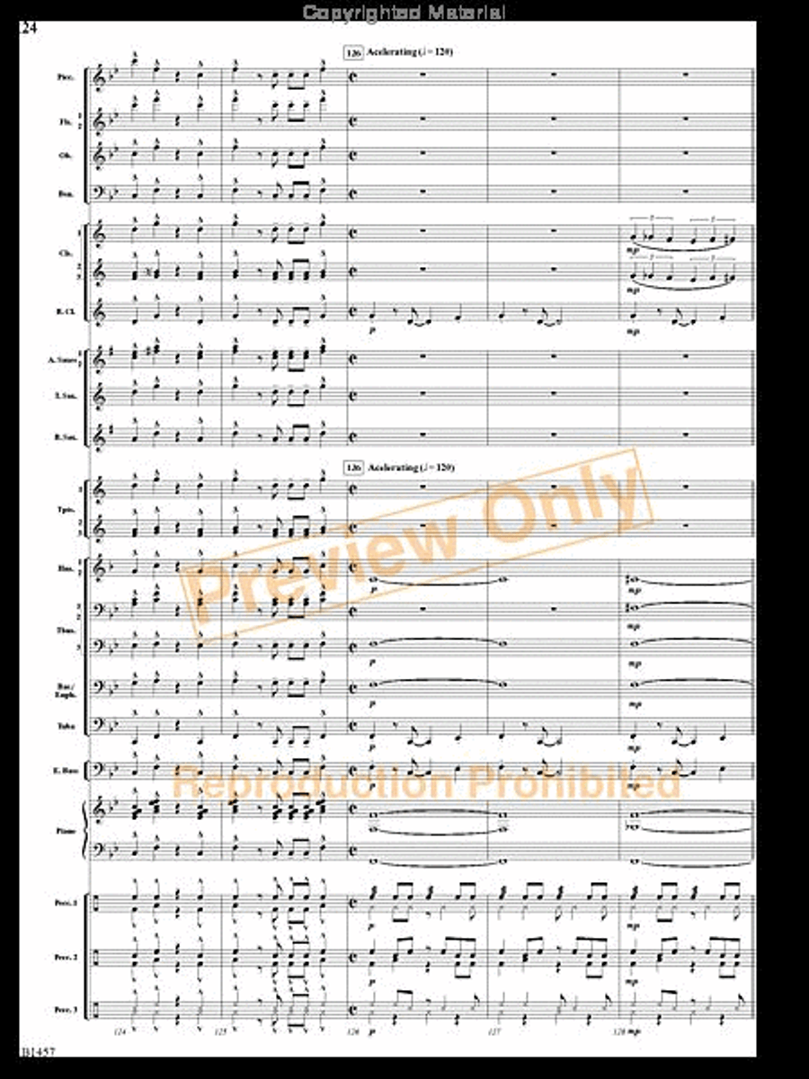 We Wish You a Mambo Christmas Concert Band scores gallery preview page 23