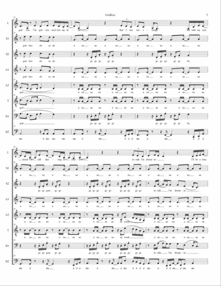 Godless Divisi scores gallery preview page 5