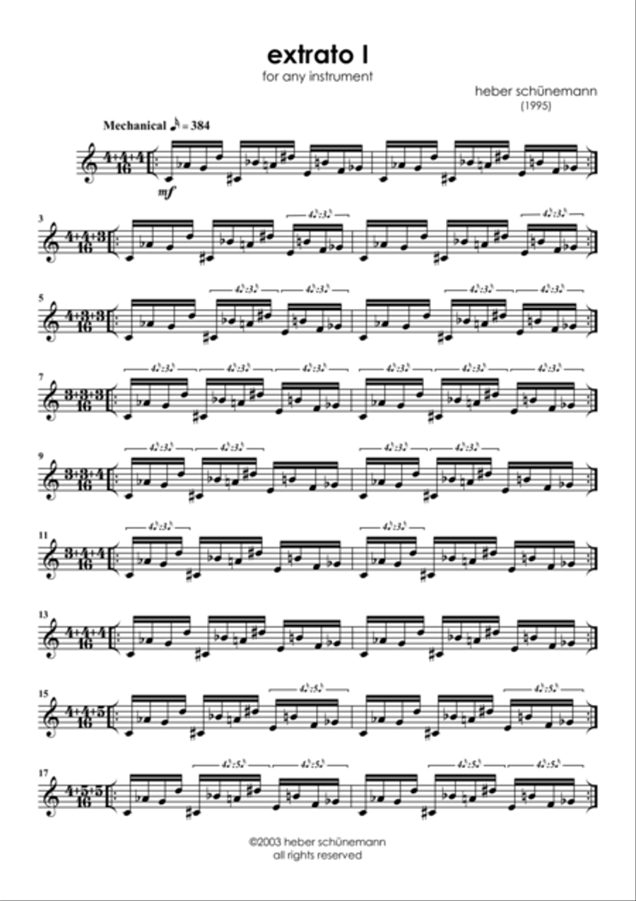 Extrato I Small Ensemble scores gallery preview page 1