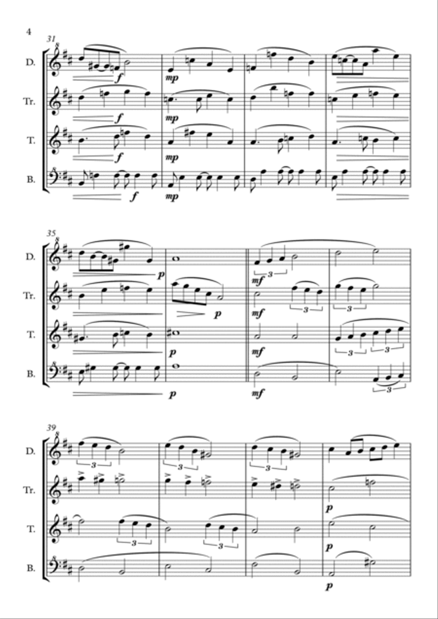 Synastry - Recorder Quartet Chamber Music scores gallery preview page 4