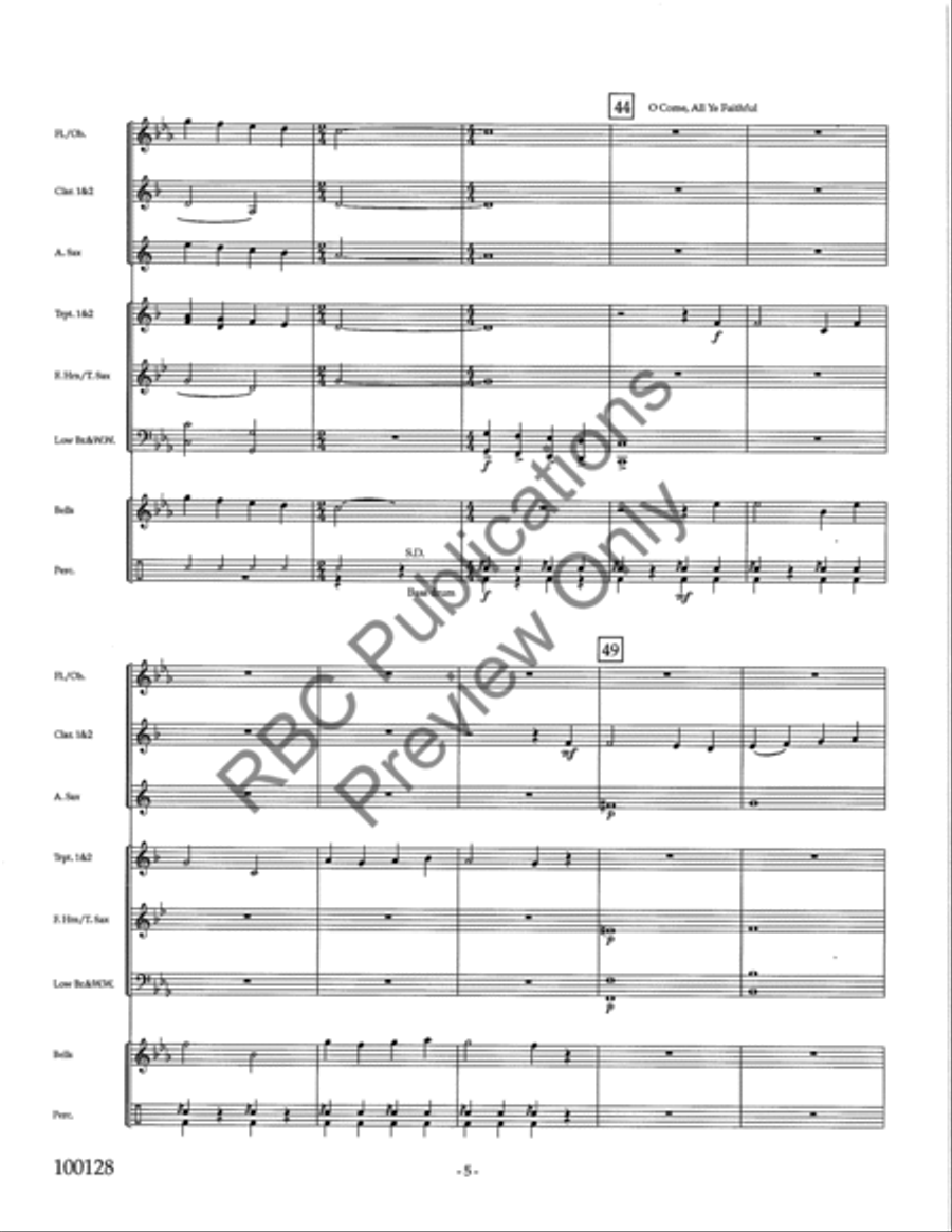 Holiday Festival (Score) Concert Band scores gallery preview page 7