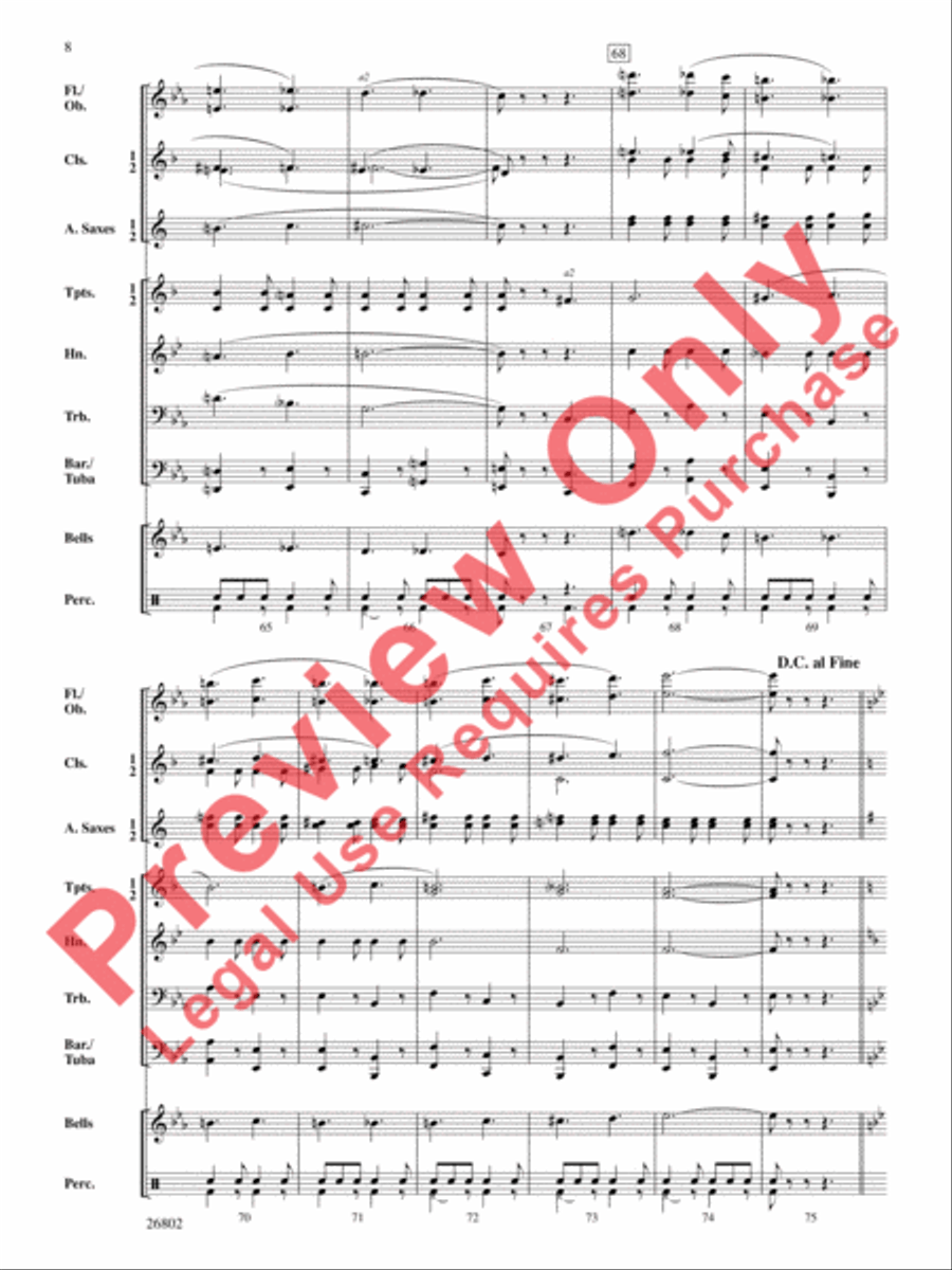 March Chromatica Concert Band scores gallery preview page 9