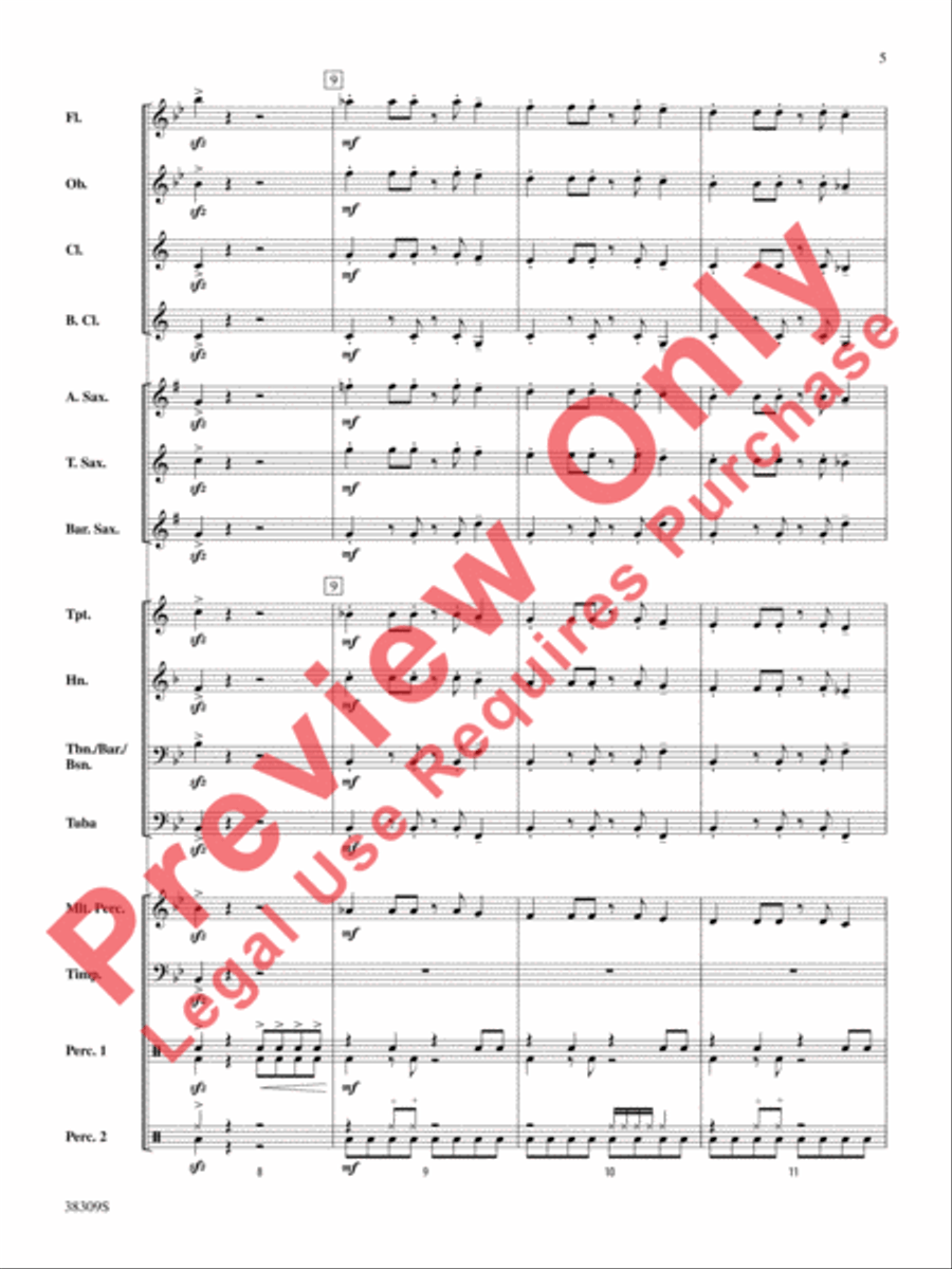 Dune Buggy Concert Band scores gallery preview page 5