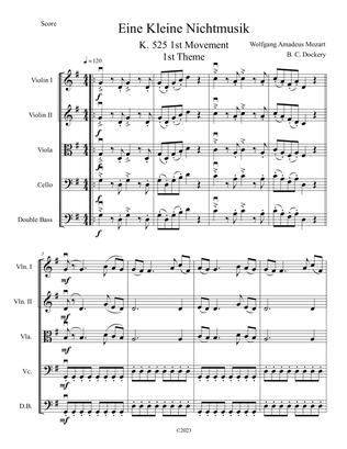 Eine Kleine Nachtmusik (A Little Night Music) for String Orchestra or Quintet