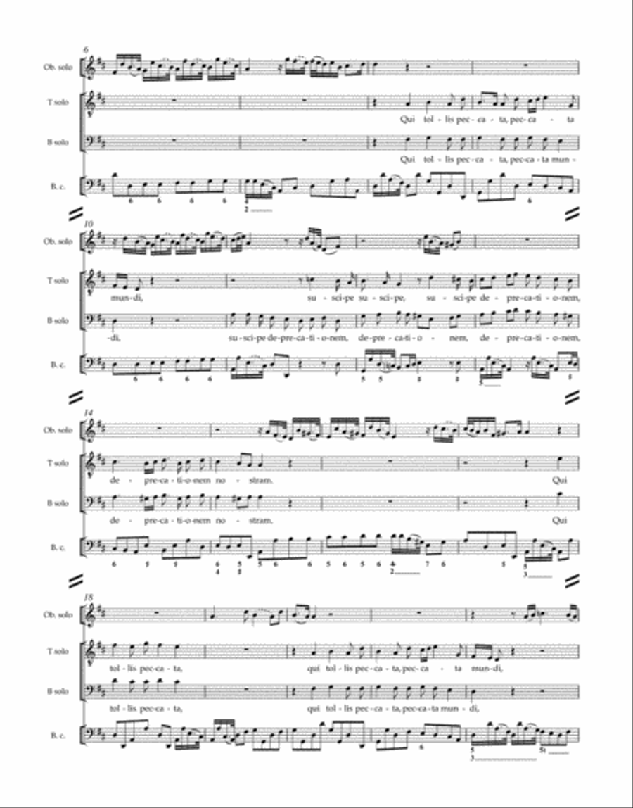 Missa Divi Xaverii ZWV 12 4-Part scores gallery preview page 3