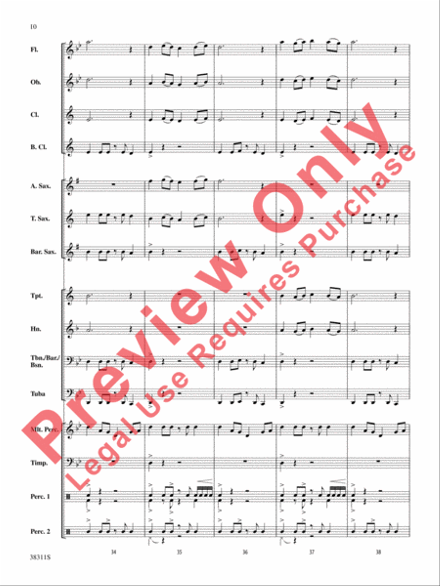 Winds of the Orient Concert Band scores gallery preview page 10
