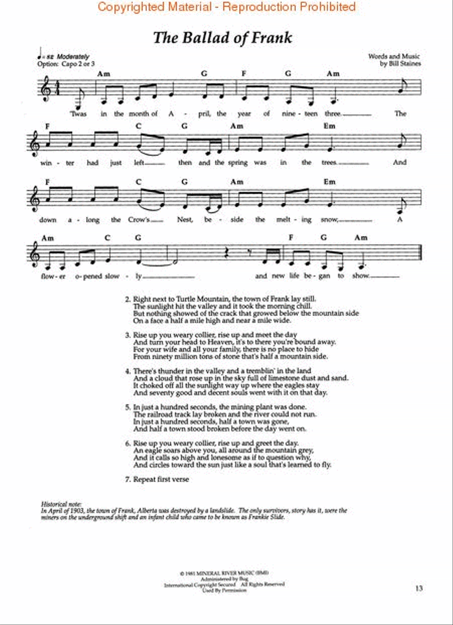 The Songs of Bill Staines – Music to Me Acoustic Guitar scores gallery preview page 4