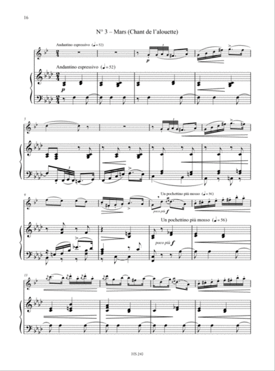 Les Saisons (The Seasons) Op. 37b for Clarinet and Piano Clarinet Solo scores gallery preview page 4