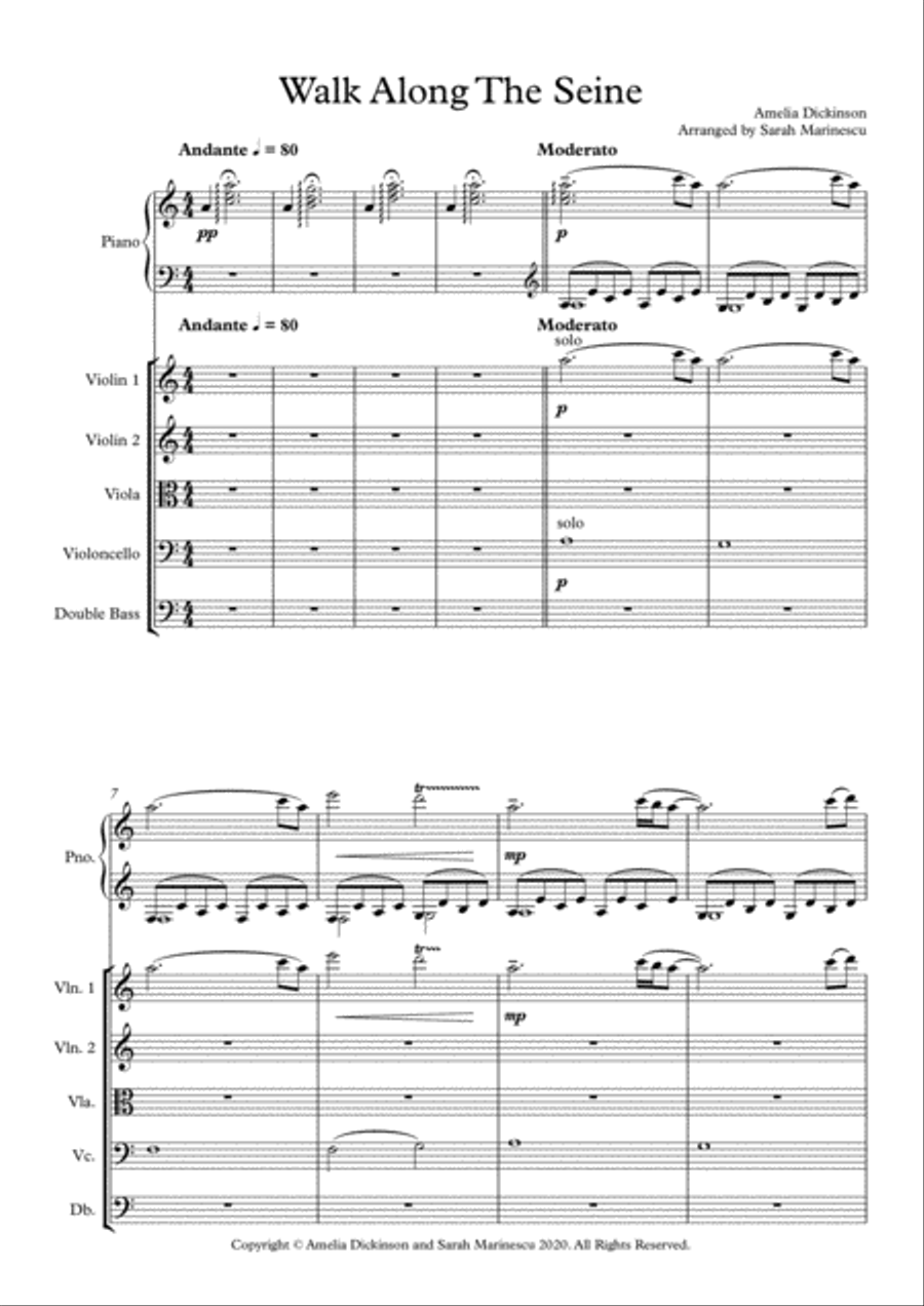 Walk Along The Seine Large Ensemble scores gallery preview page 2