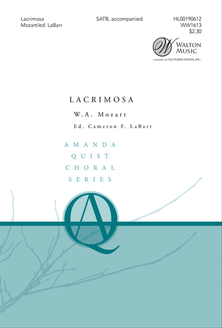 Lacrimosa Lacrimosa 4-Part scores gallery preview page 1