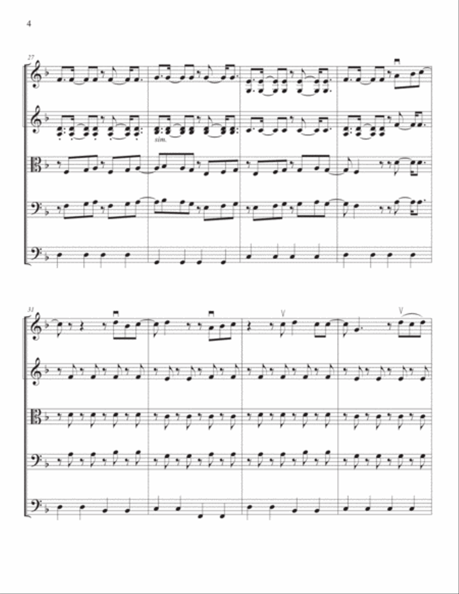 Barbie Girl String Orchestra scores gallery preview page 4