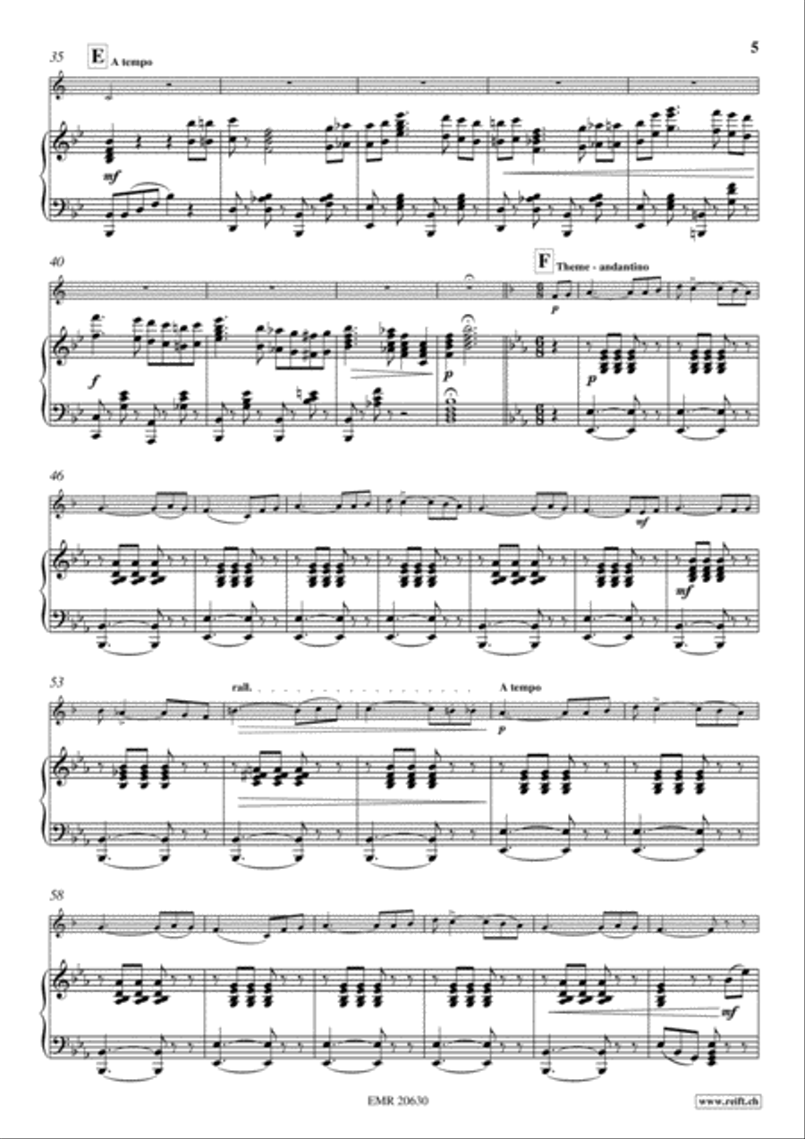 Variations on a Favorite Theme Cornet scores gallery preview page 5