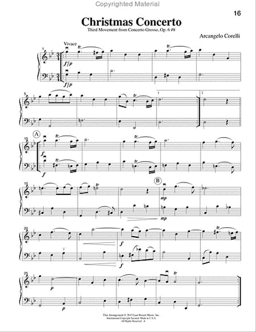 Music for Two, Christmas Volume 2 - Flute/Oboe/Violin and Cello/Bassoon