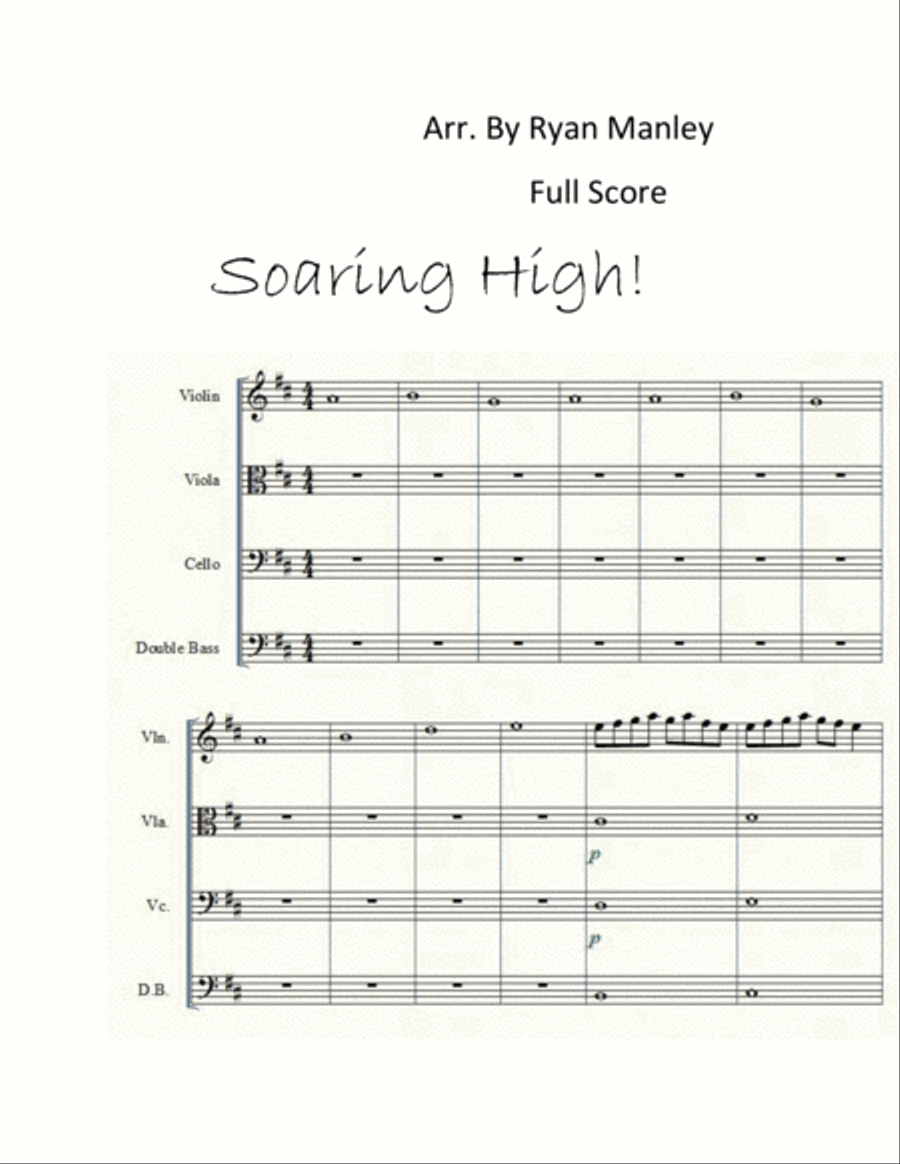 Soaring High! String Quartet scores gallery preview page 2