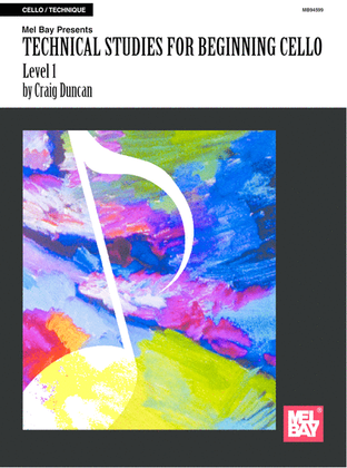 Book cover for Technical Studies for Beginning Cello, Level 1