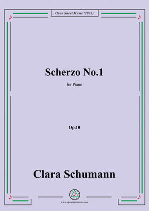 Clara Schumann-Scherzo No.1,Op.10,for Piano