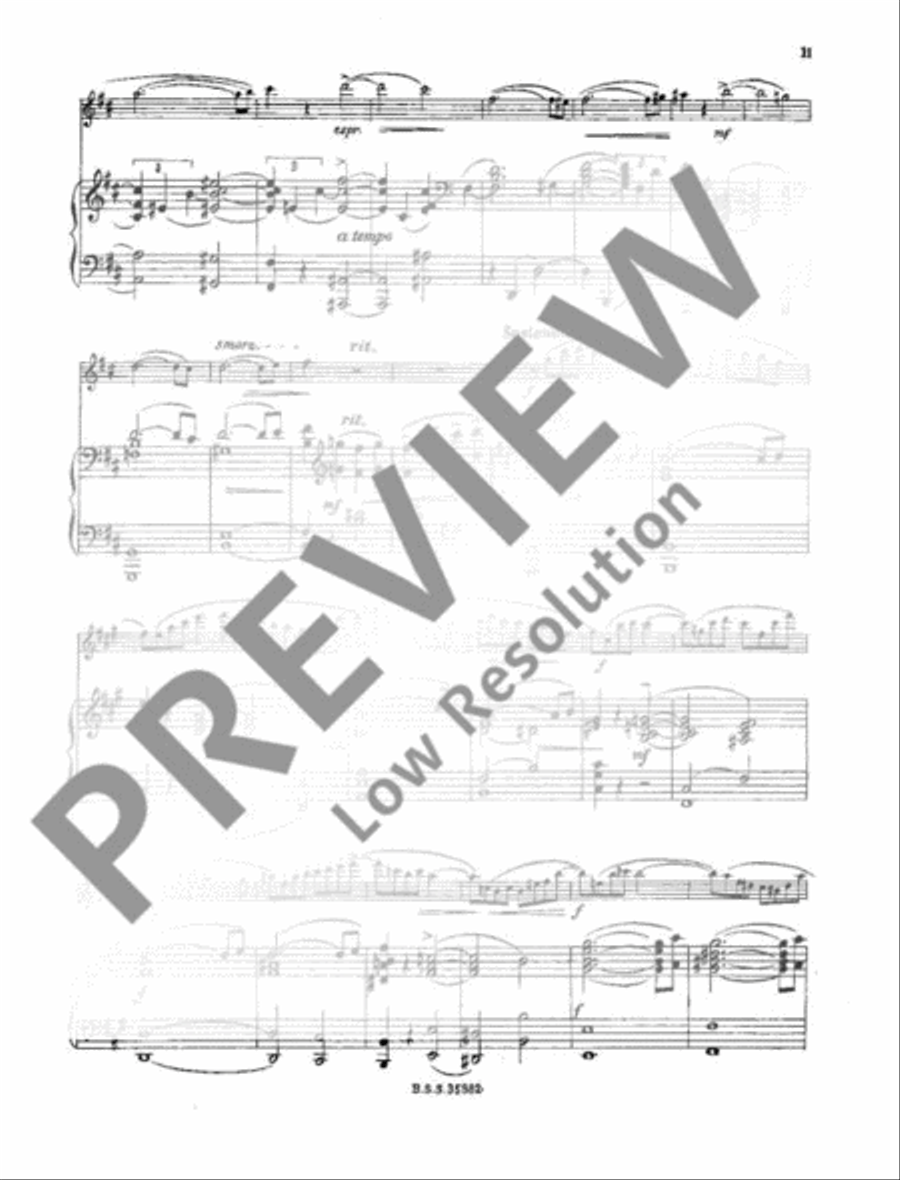 Sonata Flute Solo scores gallery preview page 12