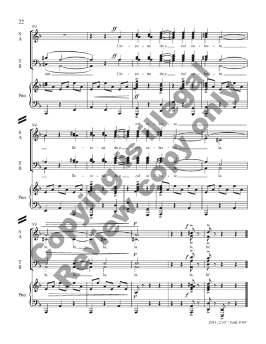 Three Mexican Folk Songs Three Mexican Folk Songs 4-Part scores gallery preview page 41