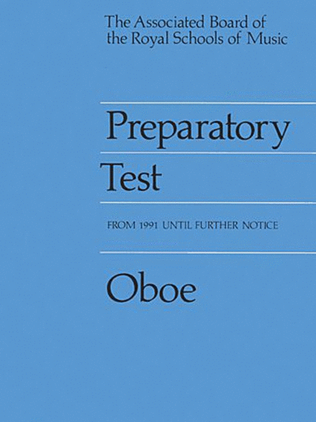 Preparatory Test for Oboe