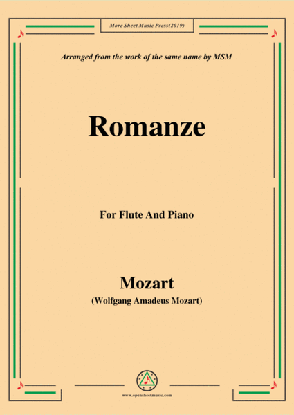 Mozart-Romanze,for Flute and Piano image number null
