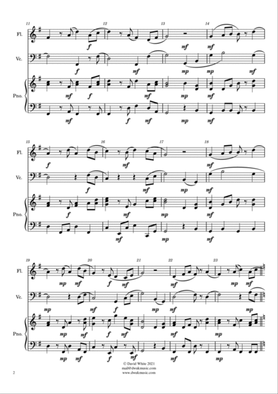 A Squirrel in the Woods Flute scores gallery preview page 2