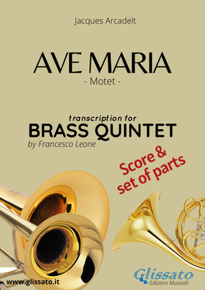 Ave Maria - Brass quintet/ensemble (score & parts)